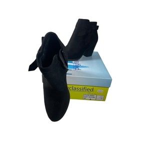 NIB City Classified Boots Beautiful Side Knot Bootie Black Size 6